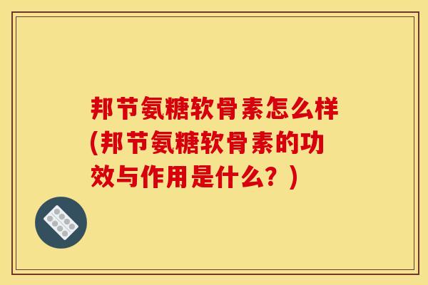 邦节氨糖软骨素怎么样(邦节氨糖软骨素的功效与作用是什么？)