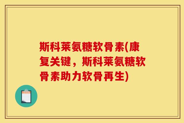 斯科莱氨糖软骨素(康复关键，斯科莱氨糖软骨素助力软骨再生)