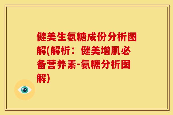 健美生氨糖成份分析图解(解析：健美增肌必备营养素-氨糖分析图解)