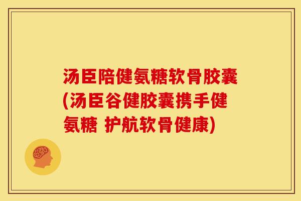 汤臣陪健氨糖软骨胶囊(汤臣谷健胶囊携手健氨糖 护航软骨健康)