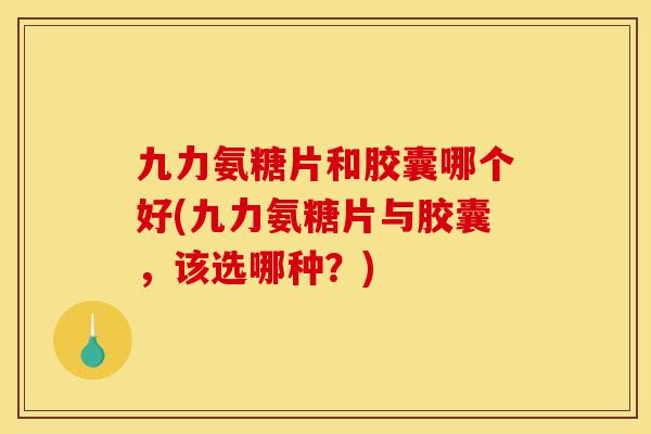 九力氨糖片和胶囊哪个好(九力氨糖片与胶囊，该选哪种？)