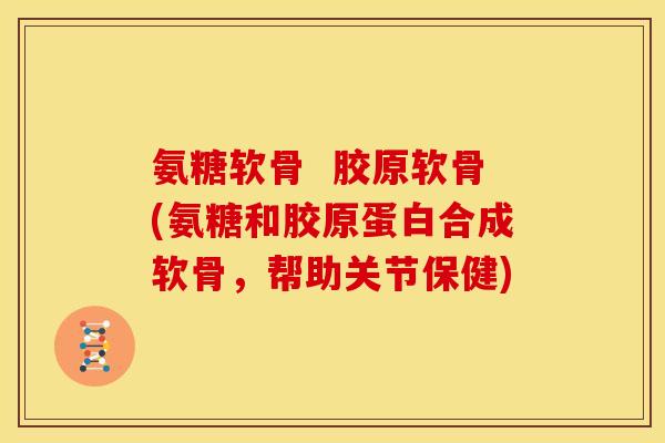 氨糖软骨  胶原软骨(氨糖和胶原蛋白合成软骨，帮助关节保健)