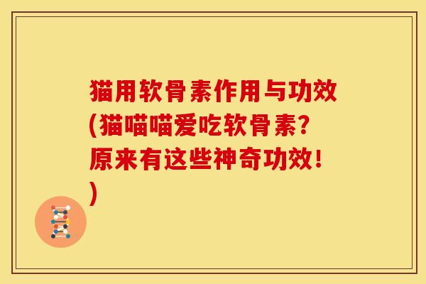 猫用软骨素作用与功效(猫喵喵爱吃软骨素？原来有这些神奇功效！)