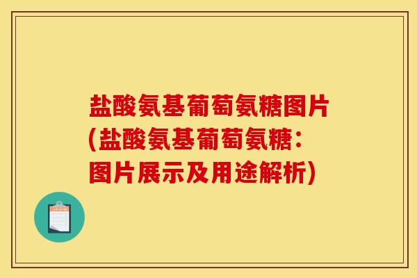 盐酸氨基葡萄氨糖图片(盐酸氨基葡萄氨糖：图片展示及用途解析)