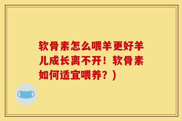 软骨素怎么喂羊更好羊儿成长离不开！软骨素如何适宜喂养？)