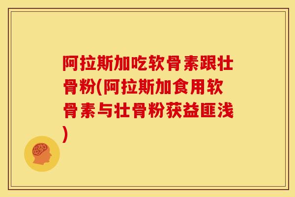 阿拉斯加吃软骨素跟壮骨粉(阿拉斯加食用软骨素与壮骨粉获益匪浅)