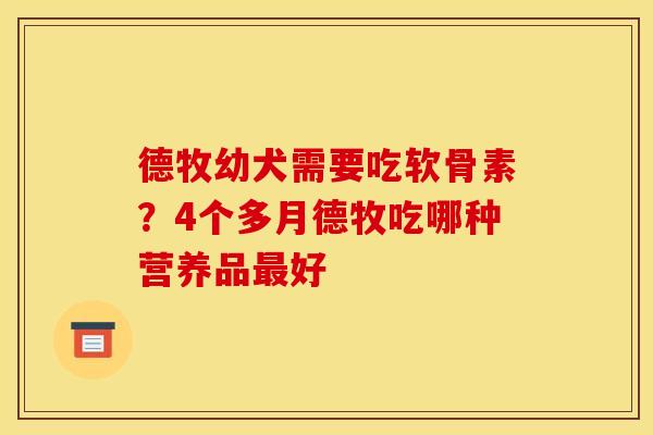德牧幼犬需要吃软骨素？4个多月德牧吃哪种营养品最好
