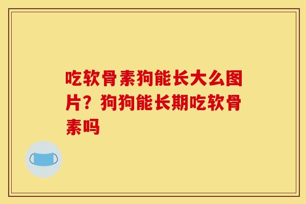 吃软骨素狗能长大么图片？狗狗能长期吃软骨素吗