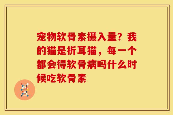宠物软骨素摄入量？我的猫是折耳猫，每一个都会得软骨病吗什么时候吃软骨素