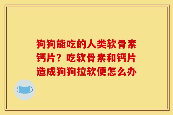 狗狗能吃的人类软骨素钙片？吃软骨素和钙片造成狗狗拉软便怎么办