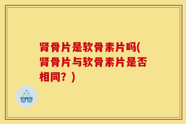 肾骨片是软骨素片吗(肾骨片与软骨素片是否相同？)