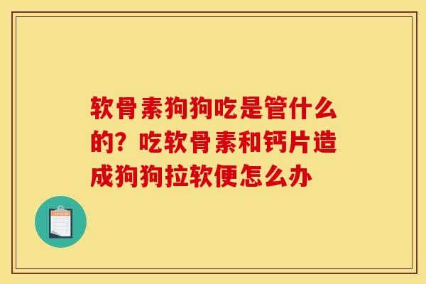 软骨素狗狗吃是管什么的？吃软骨素和钙片造成狗狗拉软便怎么办