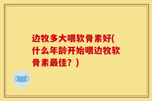 边牧多大喂软骨素好(什么年龄开始喂边牧软骨素最佳？)