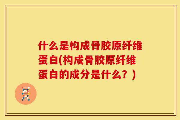 什么是构成骨胶原纤维蛋白(构成骨胶原纤维蛋白的成分是什么？)