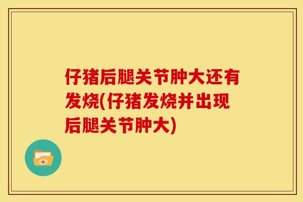 仔猪后腿关节肿大还有发烧(仔猪发烧并出现后腿关节肿大)