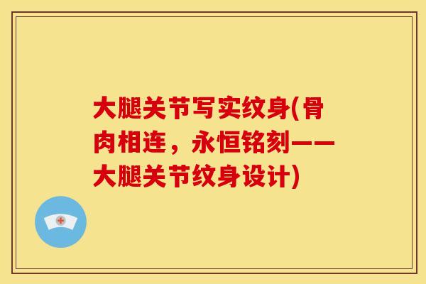 大腿关节写实纹身(骨肉相连，永恒铭刻——大腿关节纹身设计)