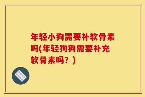年轻小狗需要补软骨素吗(年轻狗狗需要补充软骨素吗？)