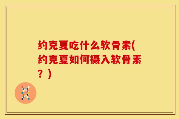 约克夏吃什么软骨素(约克夏如何摄入软骨素？)