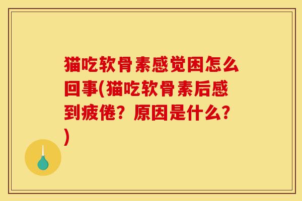 猫吃软骨素感觉困怎么回事(猫吃软骨素后感到疲倦？原因是什么？)