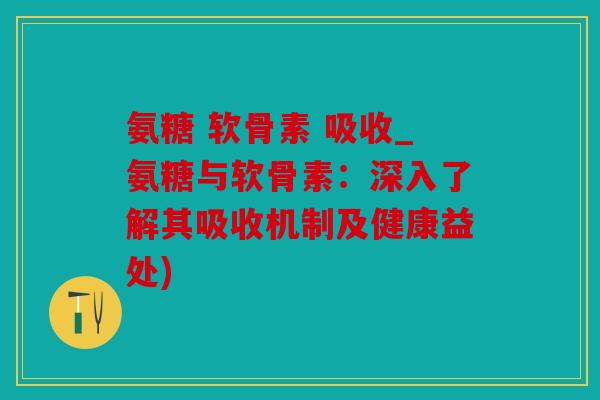 氨糖 软骨素 吸收_氨糖与软骨素：深入了解其吸收机制及健康益处)