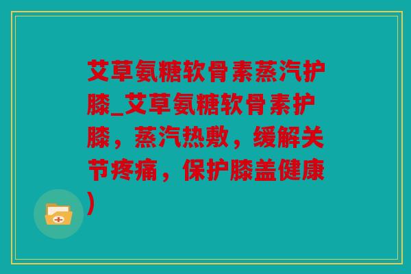 艾草氨糖软骨素蒸汽护膝_艾草氨糖软骨素护膝，蒸汽热敷，缓解关节疼痛，保护膝盖健康)