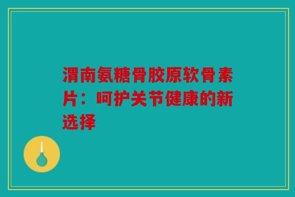 渭南氨糖骨胶原软骨素片：呵护关节健康的新选择