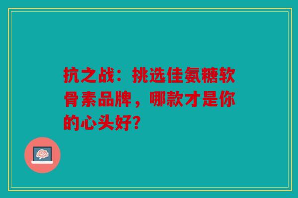 抗之战：挑选佳氨糖软骨素品牌，哪款才是你的心头好？