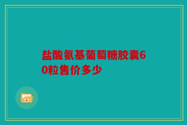 盐酸氨基葡萄糖胶囊60粒售价多少