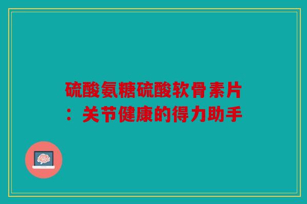 硫酸氨糖硫酸软骨素片：关节健康的得力助手