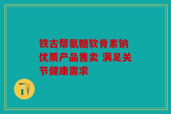 铁古帮氨糖软骨素钠 优质产品售卖 满足关节健康需求